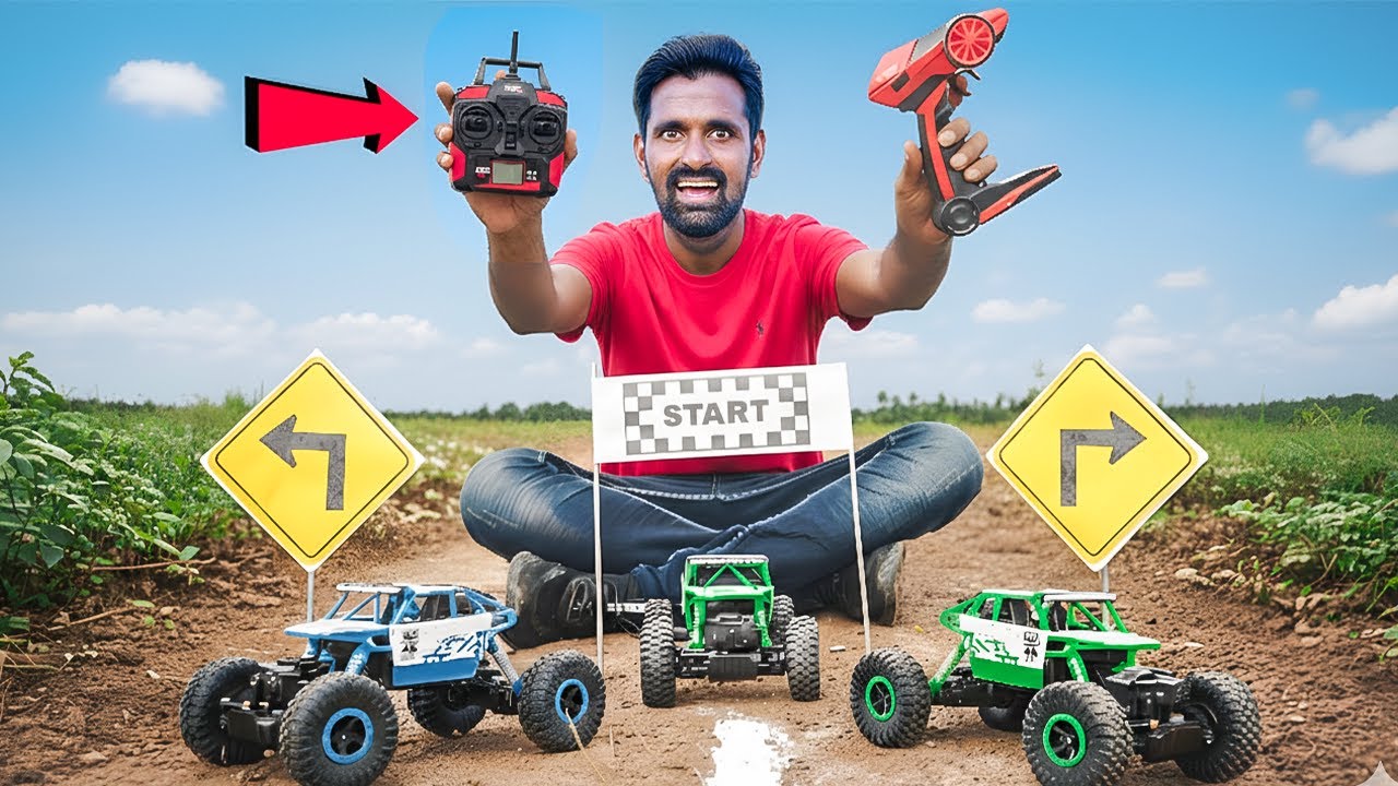 RC Car Racing Challenge - LOOSER WILL Take Cold Water Bath 🥶 ఓడిపోతే చన్నీళ్లు పోసుకోవాలి 😲😲