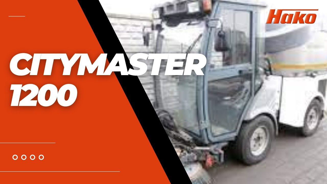 Hako Citymaster 1200  - Sweep Deck Change to Scrubber Deck