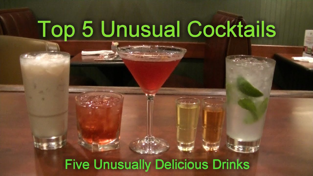 Top 5 Unusual Cocktails Top Five Weird Alcohol Drinks Beverages