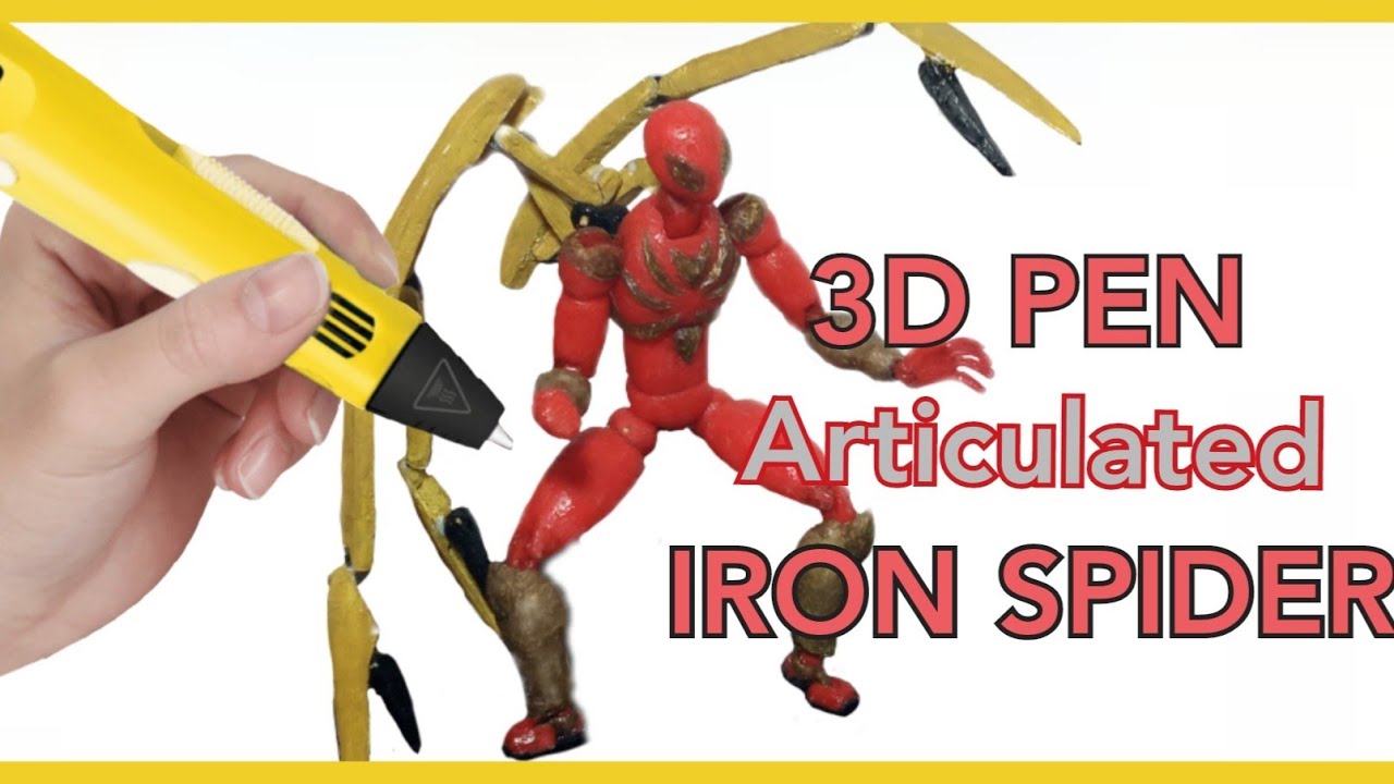 Iron Spider (articulado) hecho con Lápiz 3D - 3D Pen Iron Spider