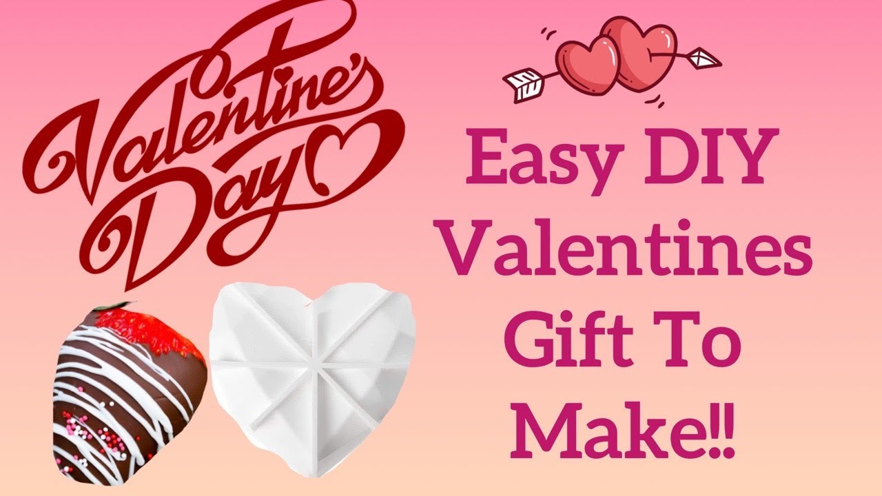 How to Make Smashable/Breakable Chocolate Heart for Valentines Day! // Super Simple Steps