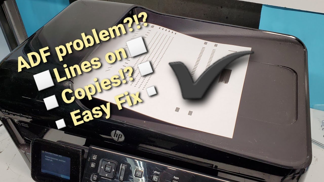 Fix Common ADF Feeder Jam Problem on HP Photosmart Premium C309a C410a Printer