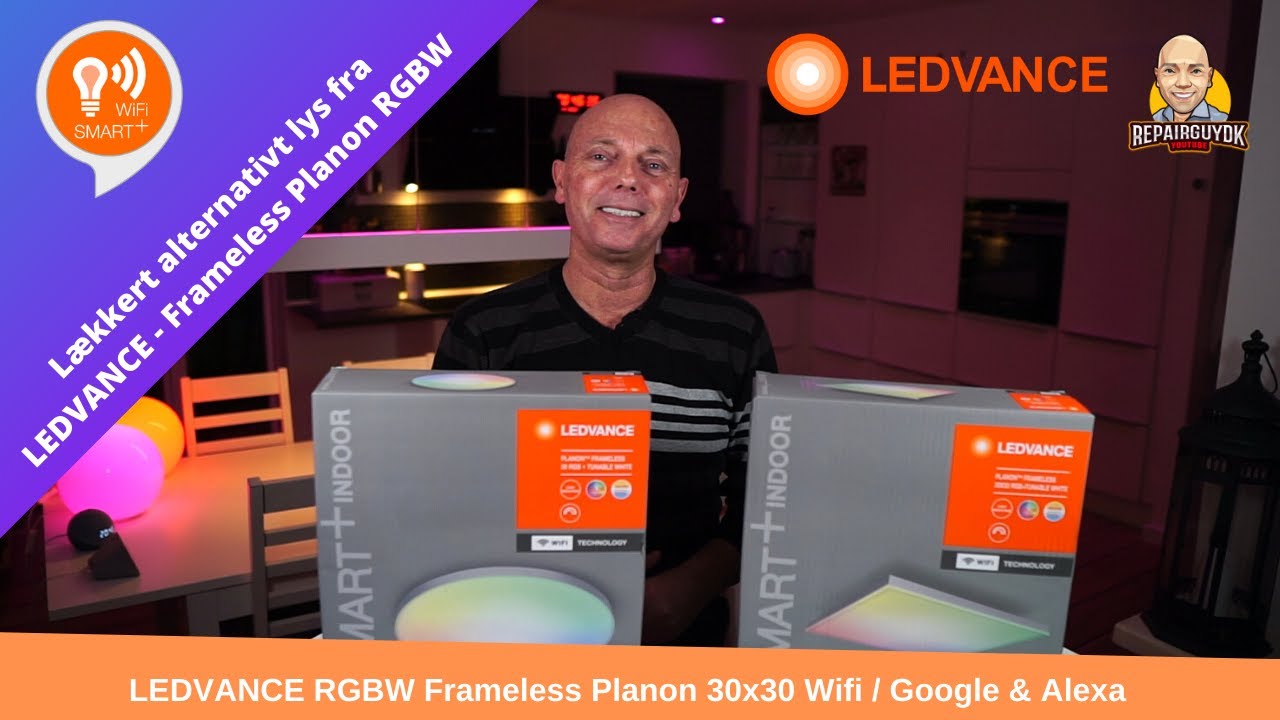 LEDVANCE RGBW Frameless Planon 30x30 Wifi / Google & Alexa