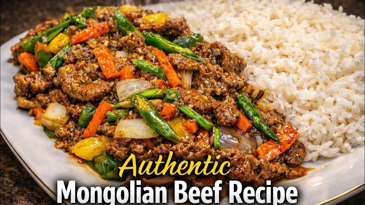 Authentic Mongolian Beef Recipe | Traditional Mongolian Beef Recipe!!