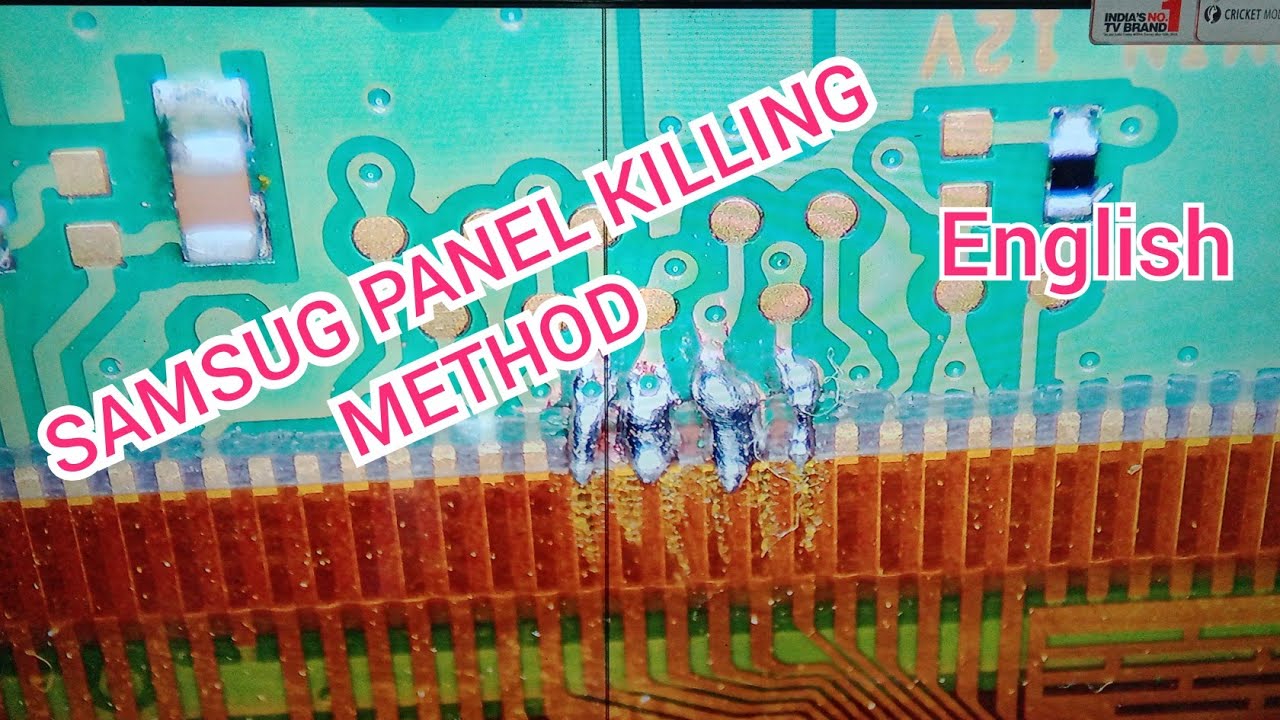 SM4186ic cut ckv gate drive lines /panel pixels short removing method