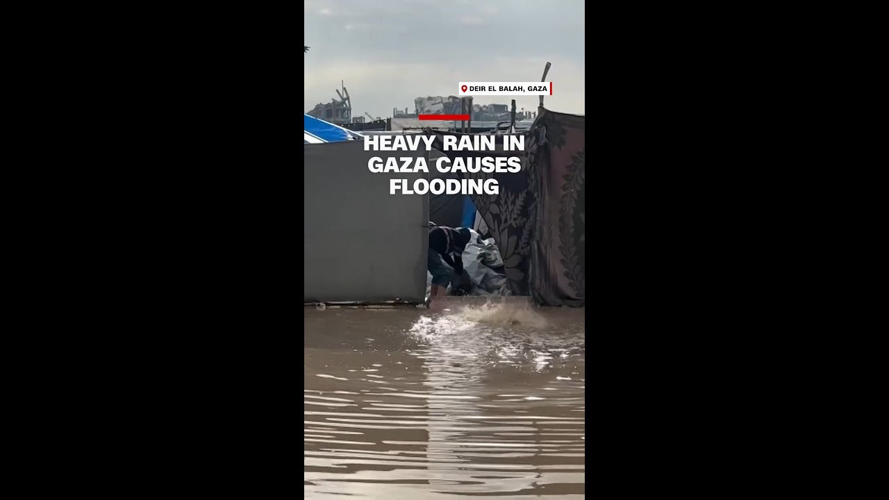 Heavy rain in Gaza causes flooding