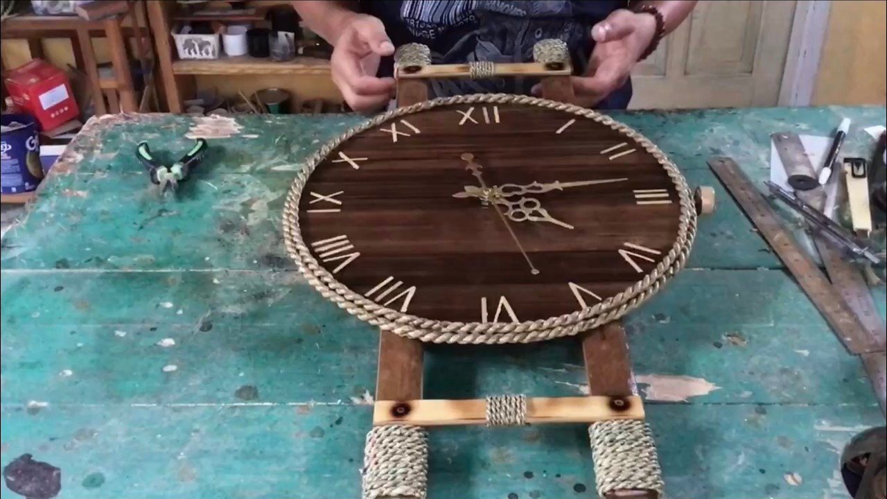 IDE Kerajinan Bambu,Membuat JAM DINDING BAMBU Yang UNIK ~ Kerajinan dari Bambu