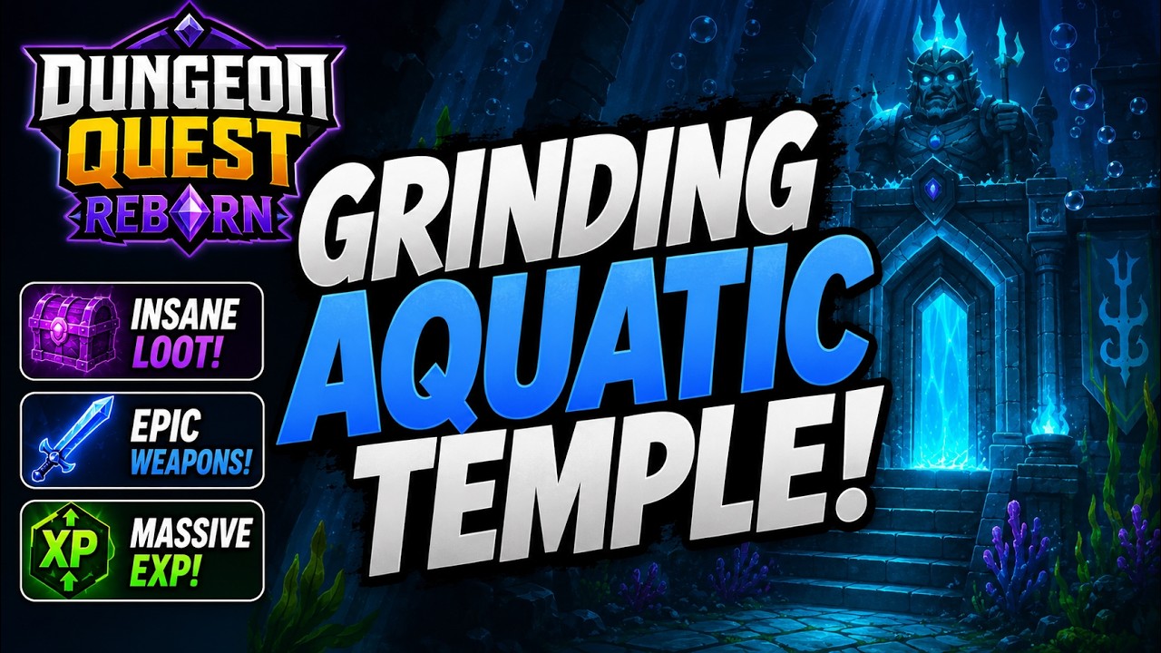 LIVE Roblox Dungeon Quest Reborn &mdash; carrying aquatic temple Road to 5k