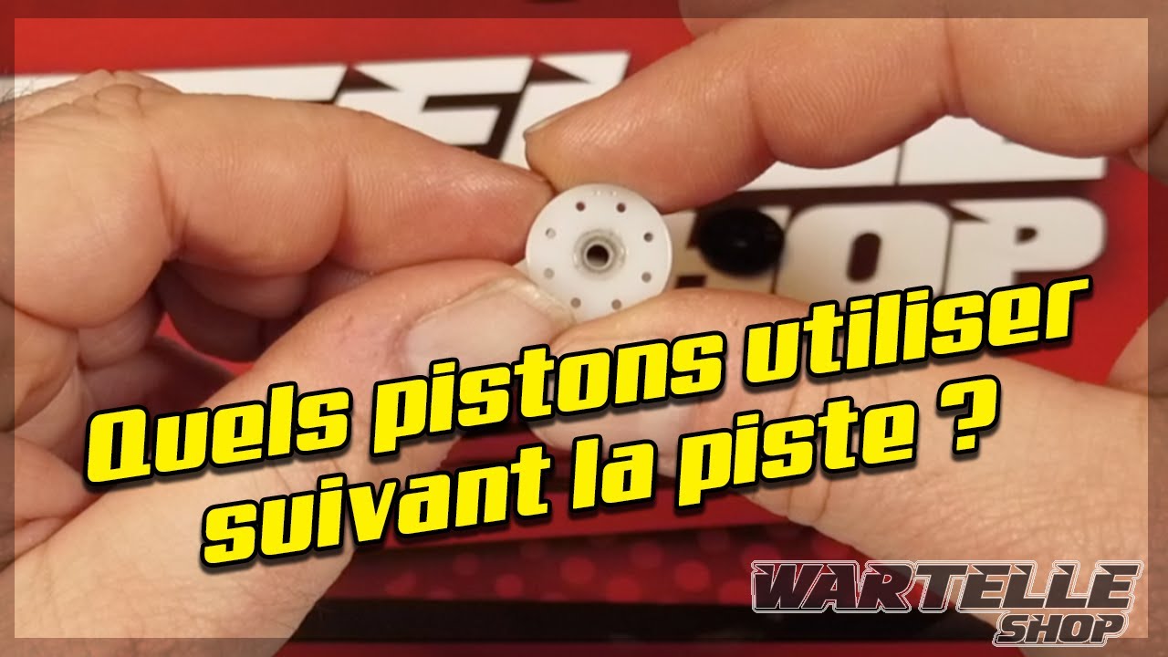 Quels pistons utiliser suivant la piste ?