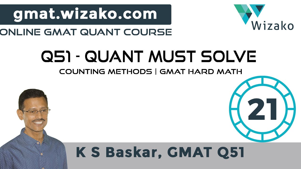 Must Solve Q51 level GMAT Question | GMAT Counting Methods | GMAT Hard Math Question