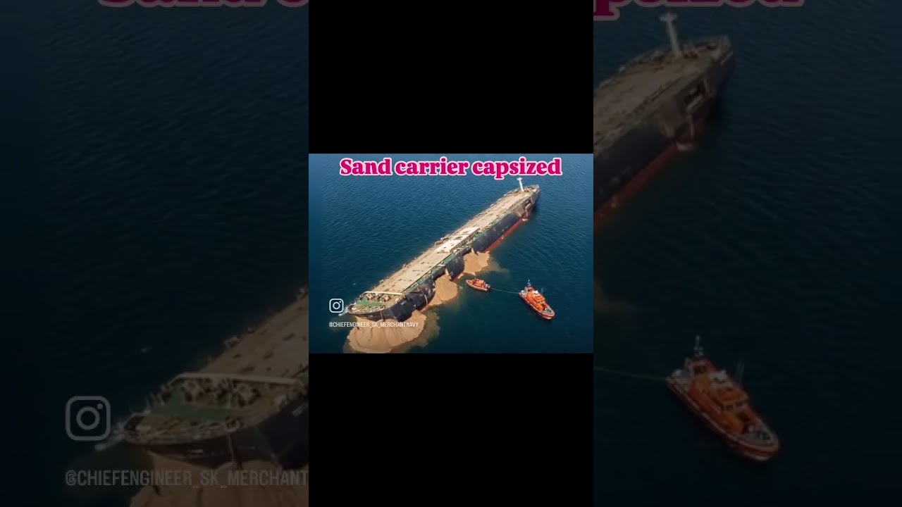 Sand carrier capsized 