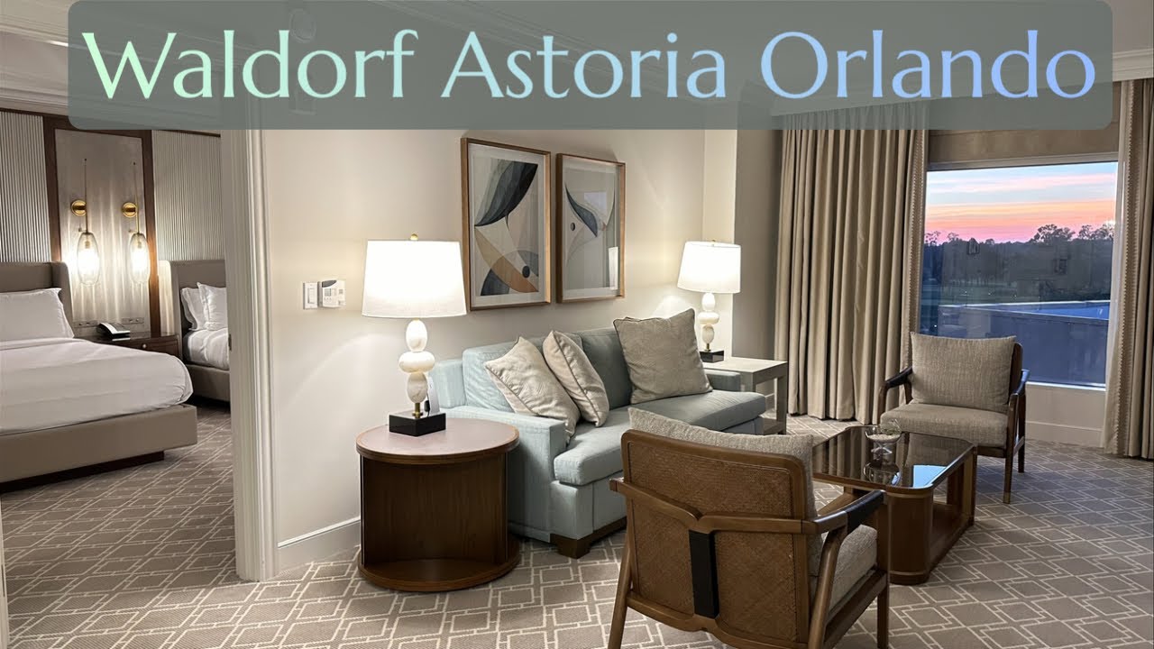 Waldorf Astoria Orlando Suite Tour | New Refurbished Room | Walt Disney World Area Resort