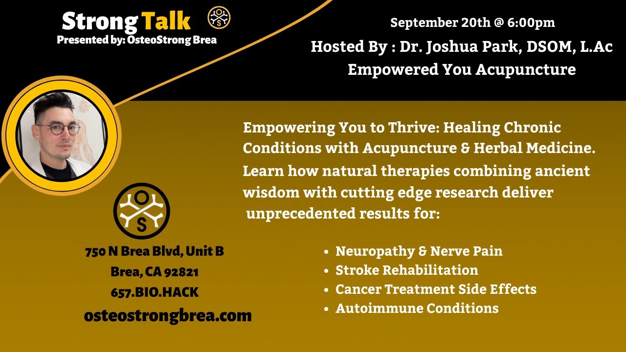 OsteoStrong Brea Strong Talk: Empowered You Acupuncture