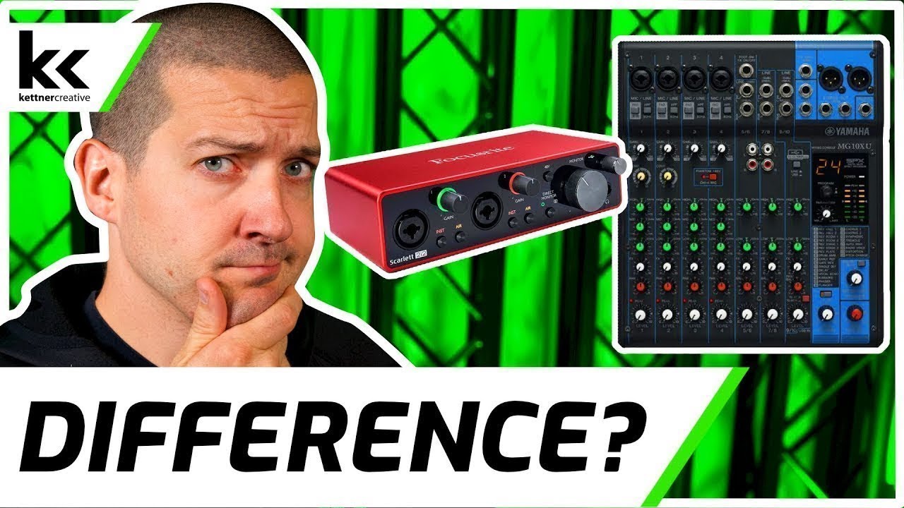 Audio Interface VS Mixer | Confused?