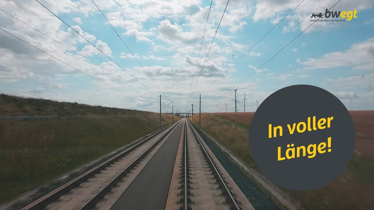 Führerstandsmitfahrt von Wendlingen nach Ulm mit bwegt