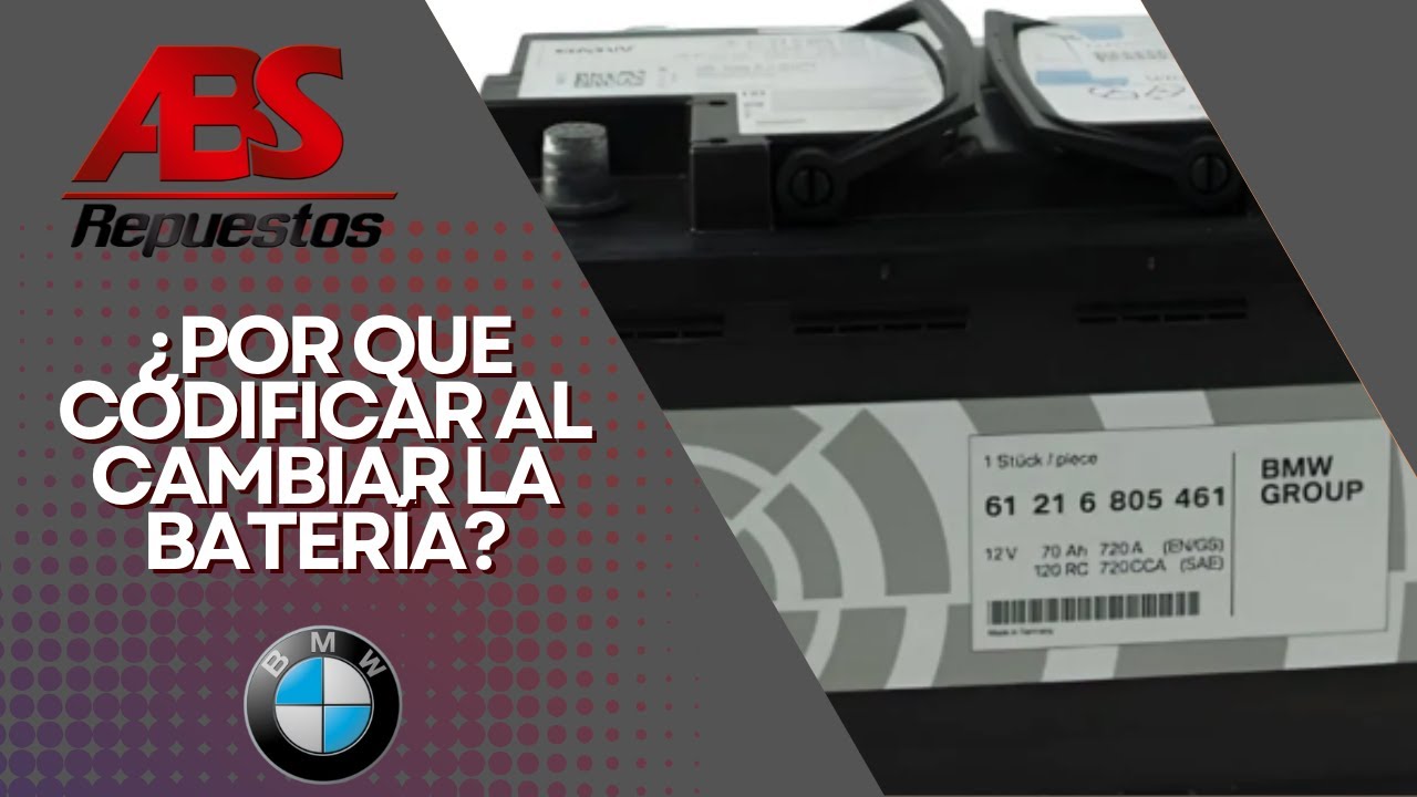 ¿Por que al cambiar la batería de un BMW se debe codificar?