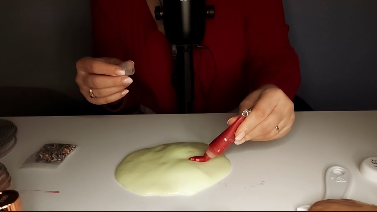 ASMR slime 💦| szept, mlaskanie