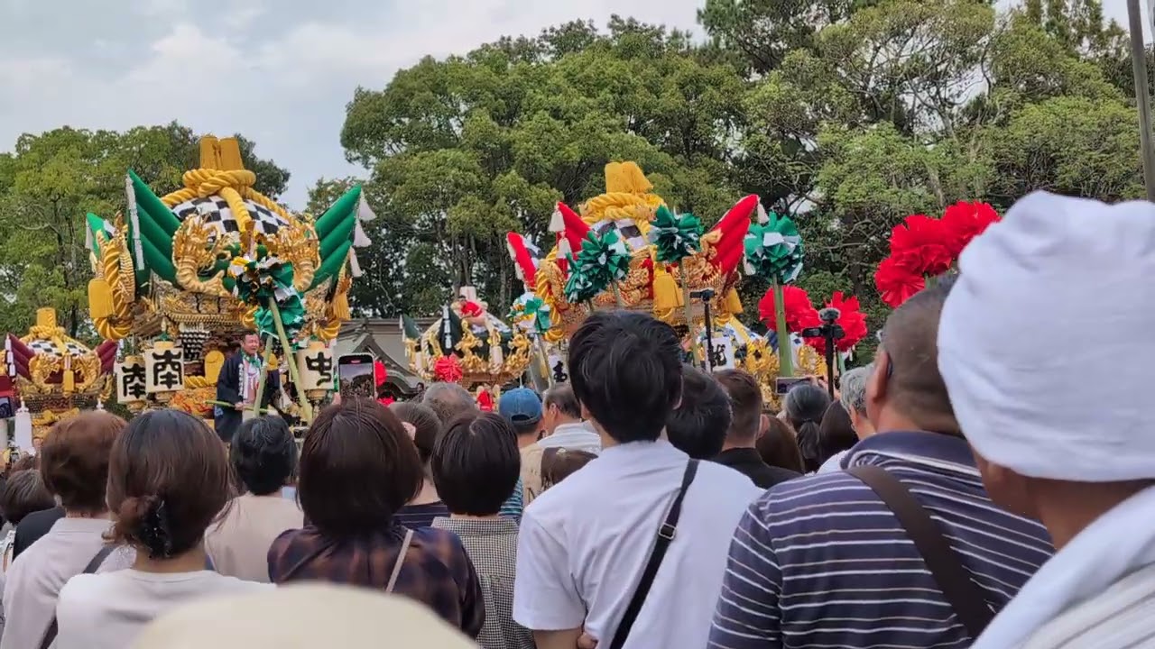 曽根天満宮秋祭り練り合わせ