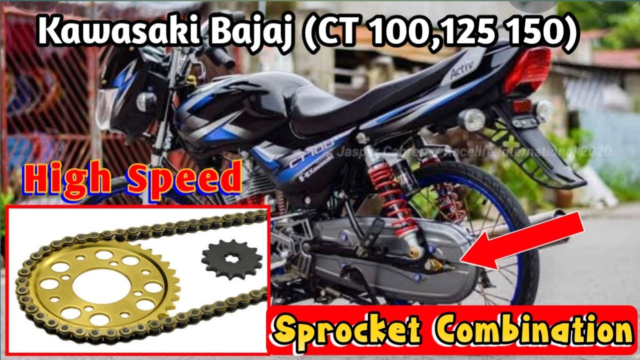 Bajaj CT 100,125 & 150, HIGH SPEED SPROCKET COMBINATION | Top Speed | Tagalog Explanation