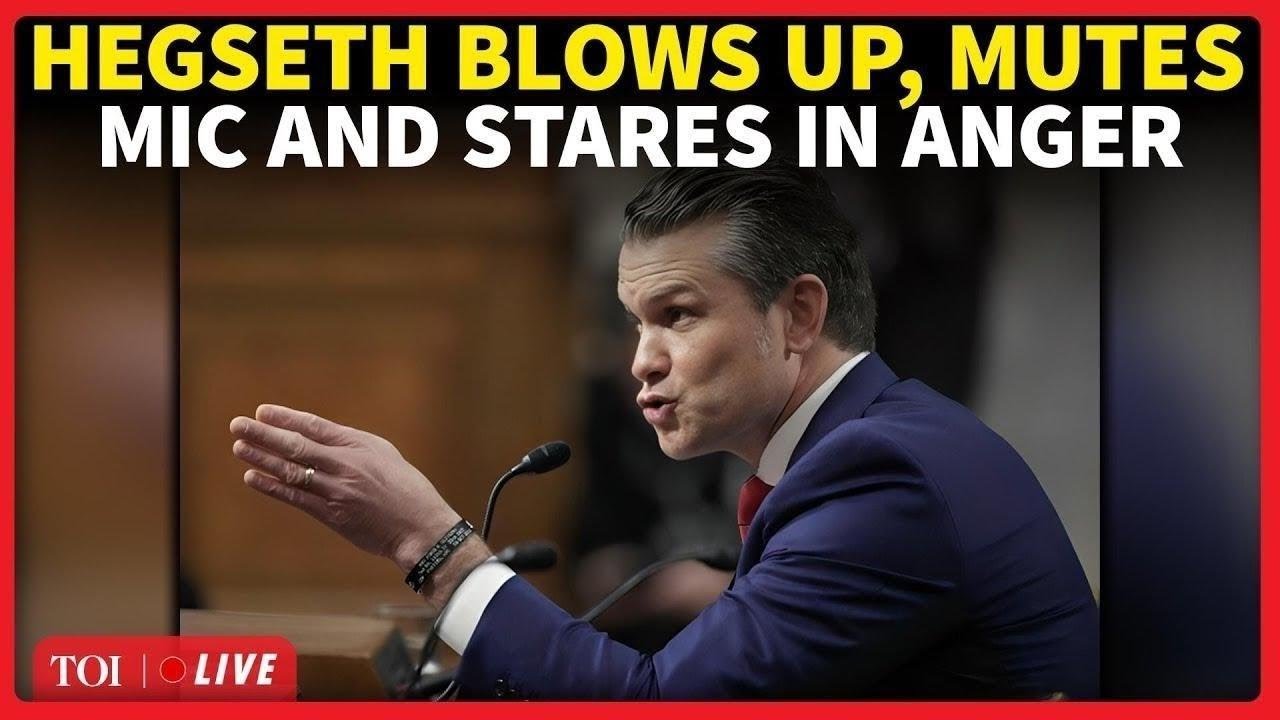 US Senate: &lsquo;Save The Lecture&rsquo;: Pete Hegseth Explodes, Turns Off Mic During Fiery Testimony