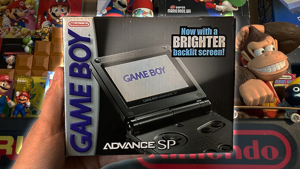 Gameboy Advance SP Graphite Unboxing