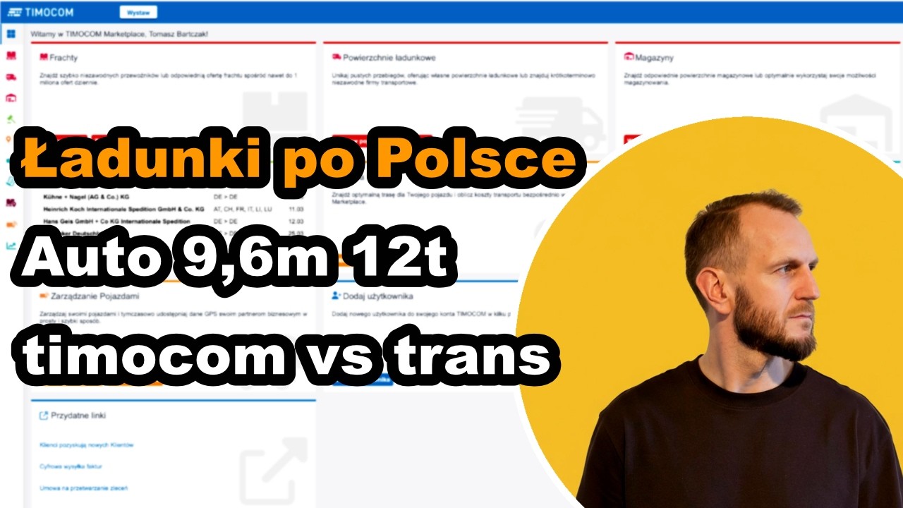 Spedytor Ładuje odc. 18 | Ładunki po Polsce dla auta 9,6m / 12t (Timocom, Trans.eu)