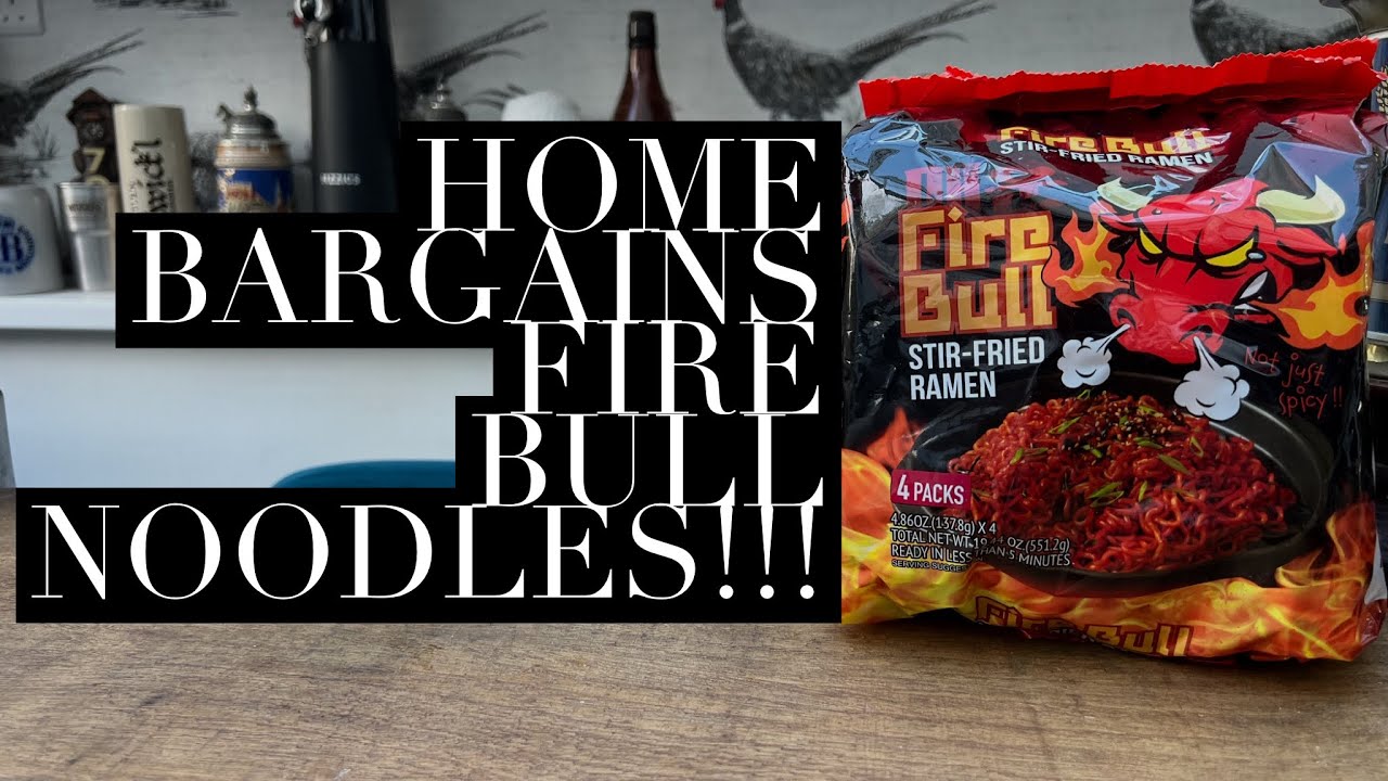 Обзор домашней лапши Fire Noodles, обзор жареного рамэна Fire Bull, сделано в Корее
