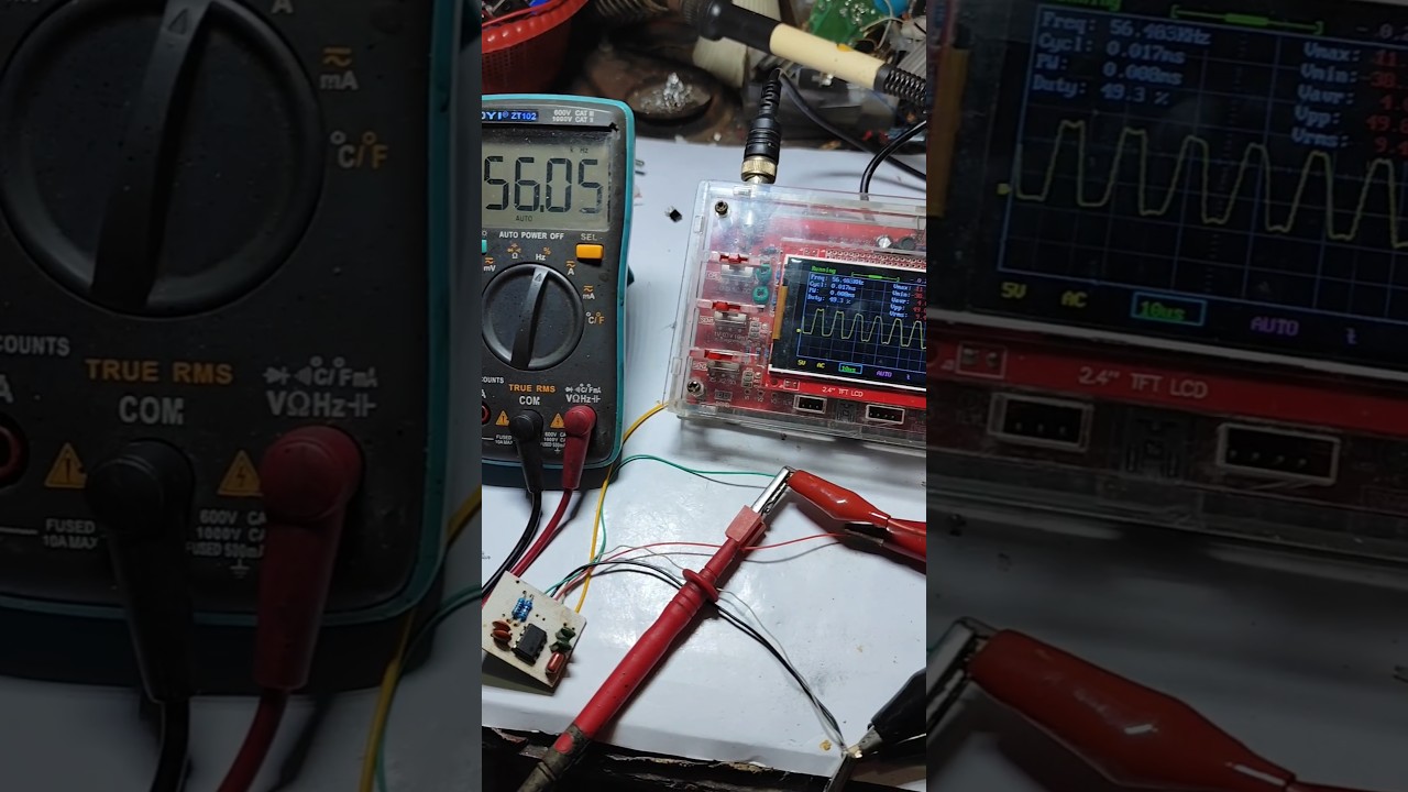 SMPS MOSFET driver frequency test