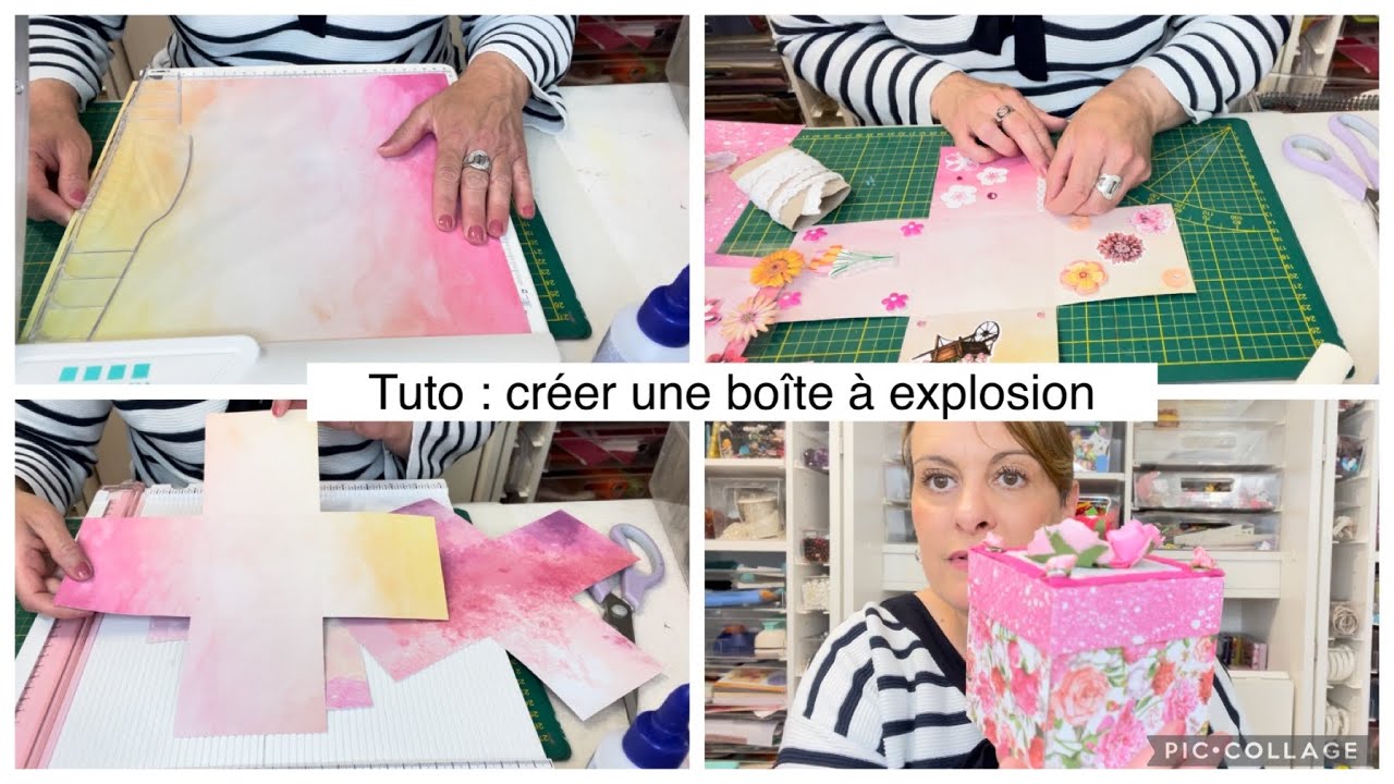 Tuto : créer une boîte explosion/cadeau à l’intérieur/fête des mères/autres occasions
