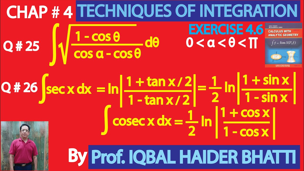 Ch# 4| Exercise 4.6 Q25,26(i) and 26(ii) |Calculus & Analytic Geometry by SM Yusuf Lec48