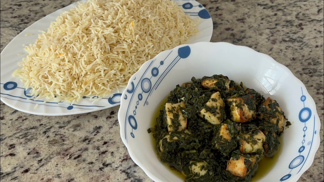 طرز تهیه// سبزی پالک با پنیر بسیار خوشمزه و عالی // spinach with cheese recipe ￼￼