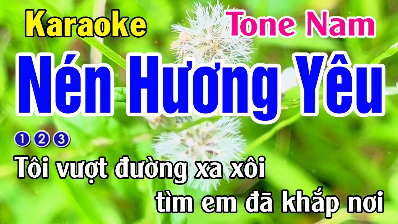 Nén Hương Yêu Karaoke Tone Nam - Nhạc Sống - Nhật Dũng KB