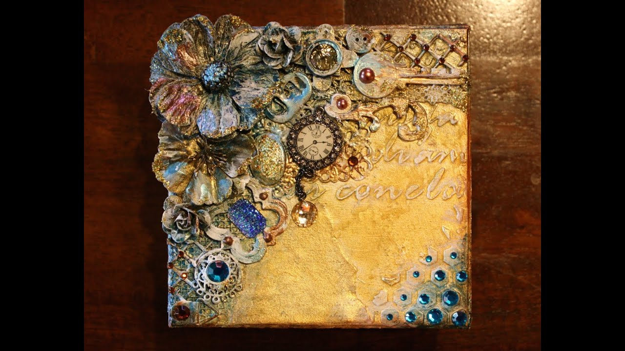 Mixed Media Steampunk Style Keepsake Box
