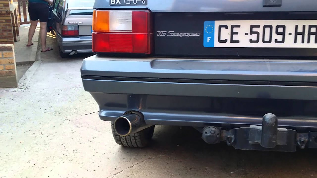 Son échappement BX GTI 16S + Sortie Sebring