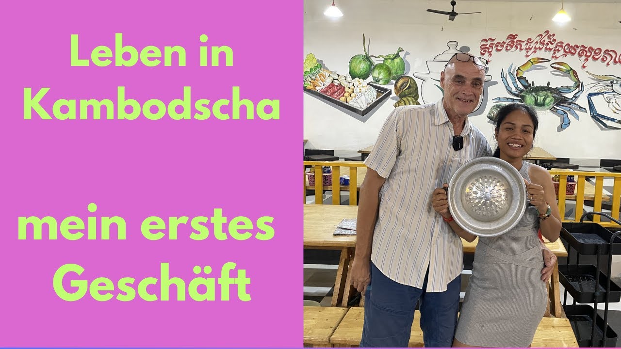 Mein erstes Geschäft in Kambodscha, 2000 - 3000 $ im Monat netto verdient. Aber leider nicht lange.