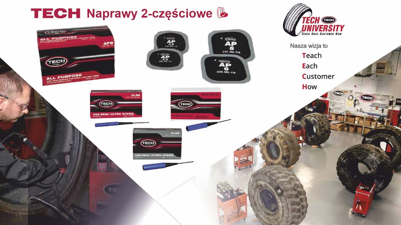 Naprawa opony kołkiem TECH 2-częściowa | sklep.anwa-tech.pl