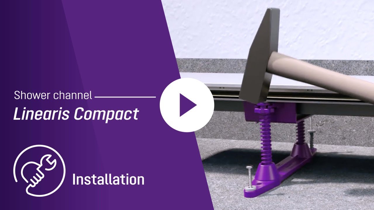 Shower channel Linearis Compact | Installation video