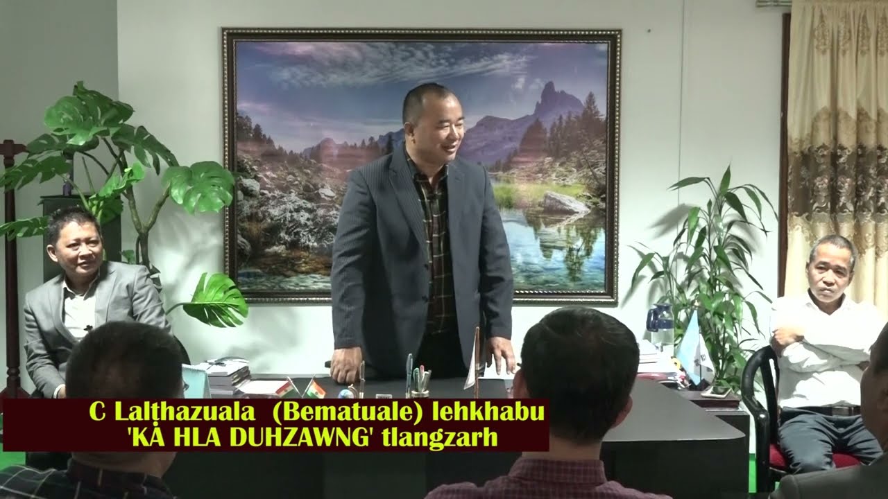 C Lalthazuala lehkhabu 'Ka hla duh zawng' tlangzarhna