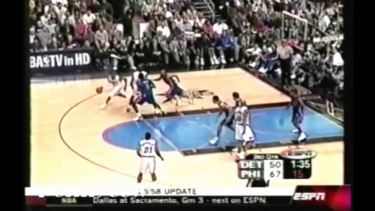 Allen Iverson Full Highlights vs. the Pistons - 2003 NBA Playoff Game 3