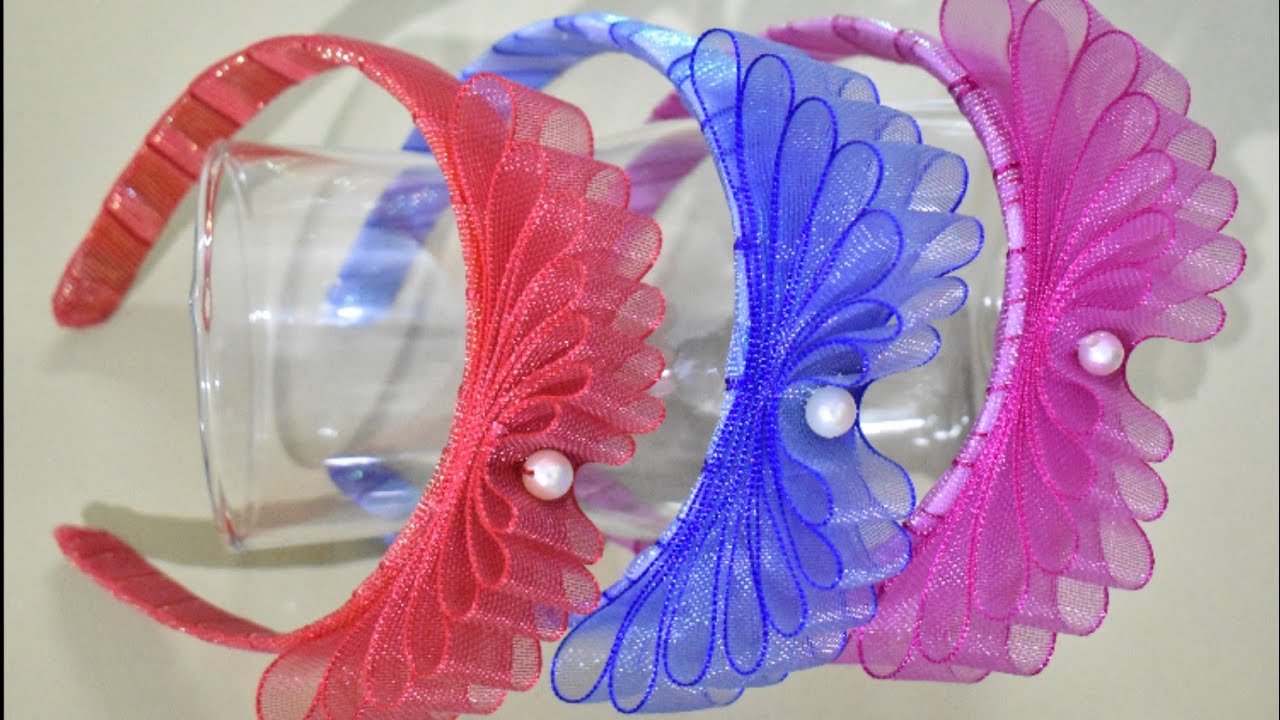 DIY handmade hairbands | how to make designer hairbands |  stylish headband ideas in 10mins
