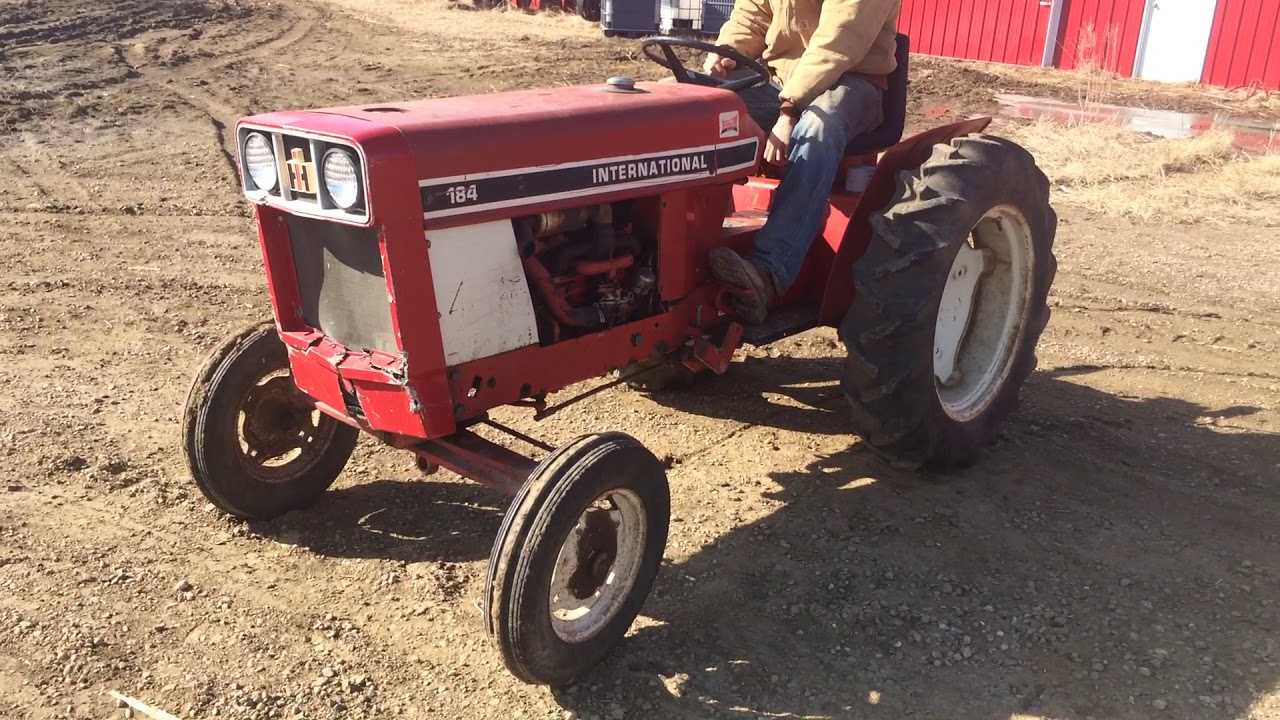 International 184 Utility Tractor 4 Cylinder 18 Hp Gas Engine 3 Speed 3 PT PTO