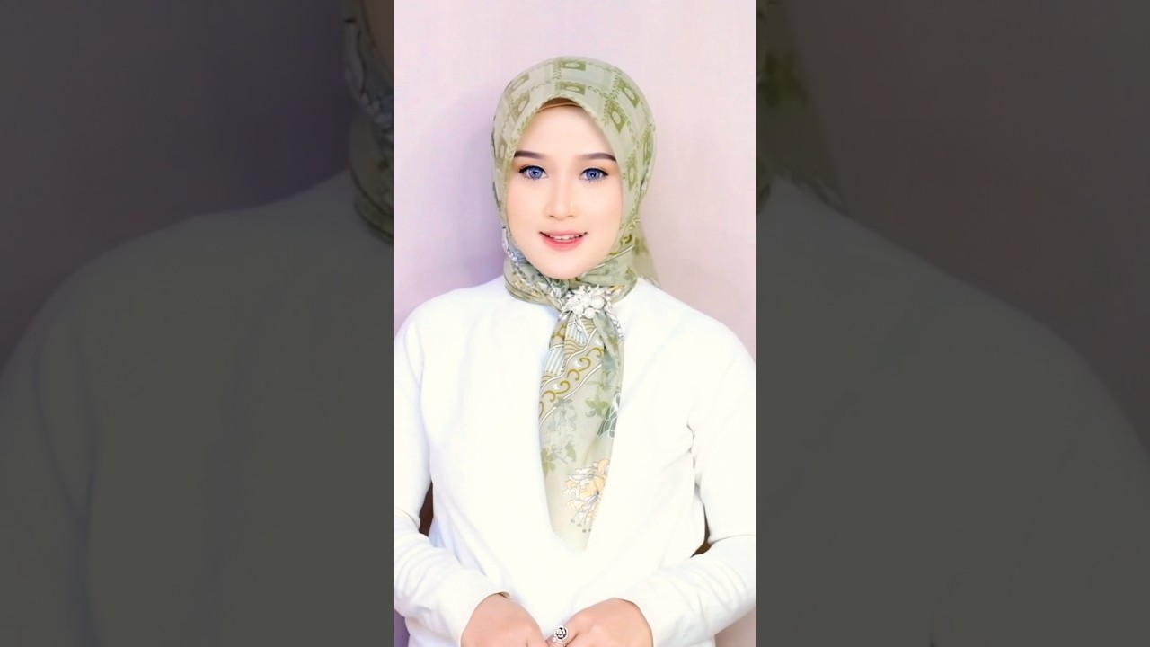 Style Hijab Segi Empat Motif Premium #hijabstyle #hijab #tutorial #hijabinspiration #fashion