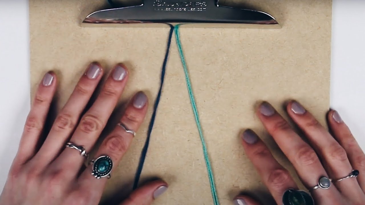 DOUBLE CHAIN KNOT TUTORIAL | Making Friendship Bracelets | For Beginners