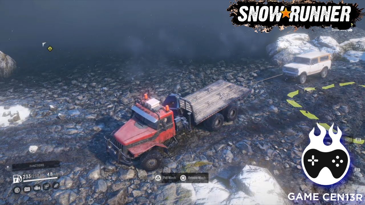 SnowRunner ps4 Gameplay-SEARCH AND RESCUE| DELIVER TO THE PARKIR SCOUT 800