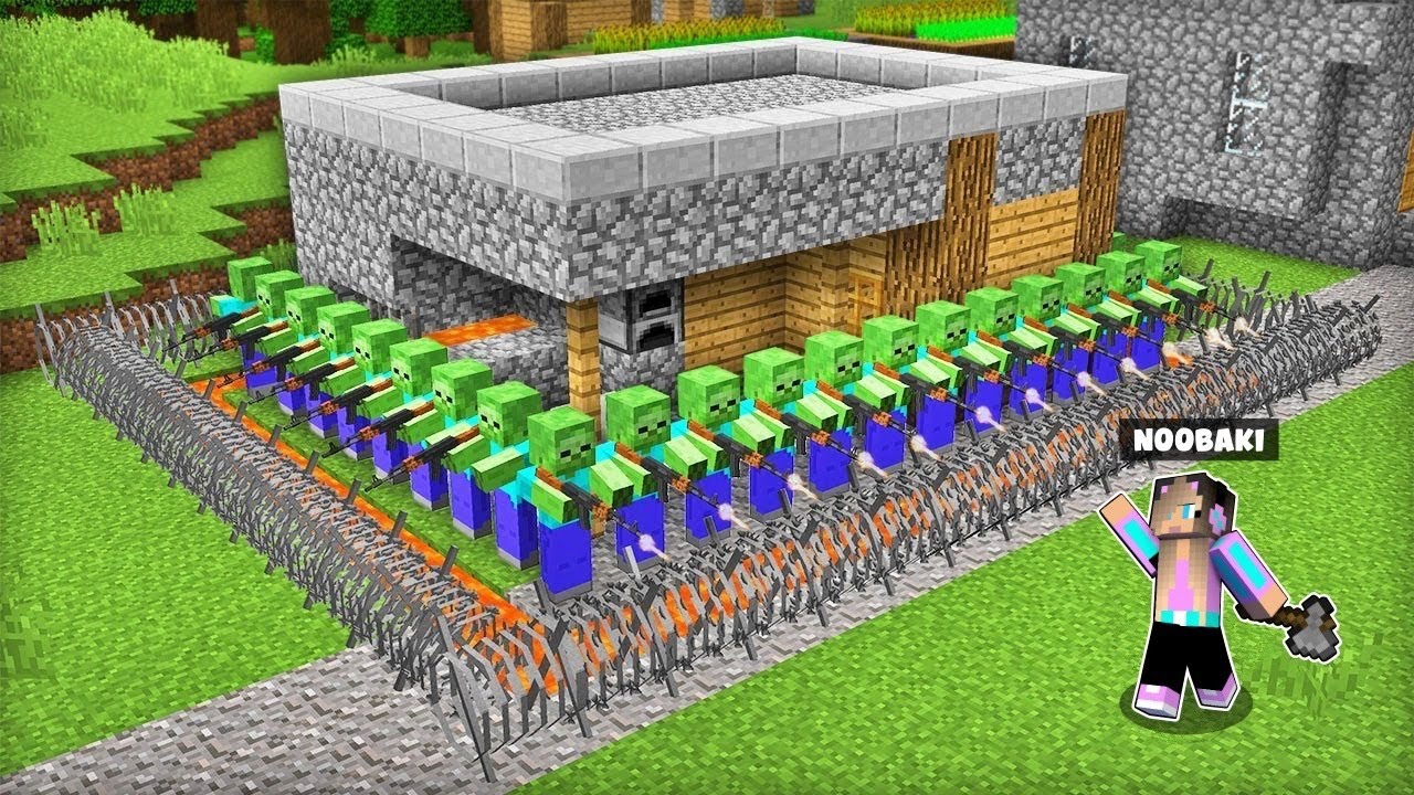 ΖΟΜΠΙ ΠΕΡΙΚΥΚΛΩΣΑΝΕ ΤΟ ΣΠΙΤΙ ΜΟΥ ΣΤΟ MINECRAFT