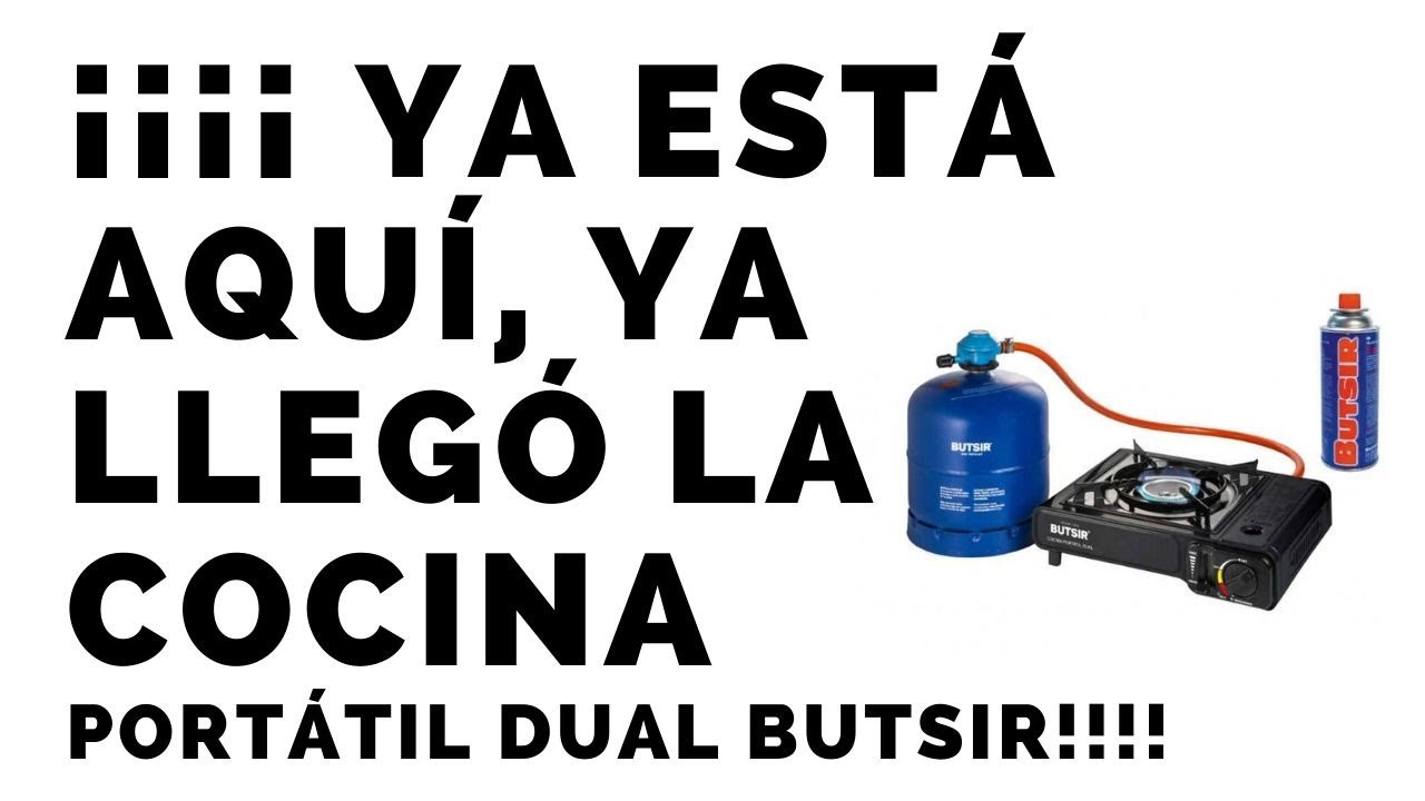 🍳🥘 Cocina portátil a gas DUAL (cartuchos gas o botella populares)