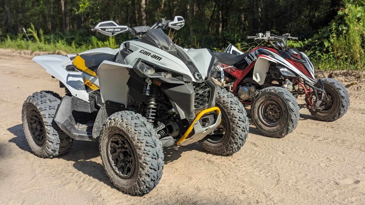 Drag Racing Two of The World's Fastest Quads - Renegade 1000 vs Raptor 700