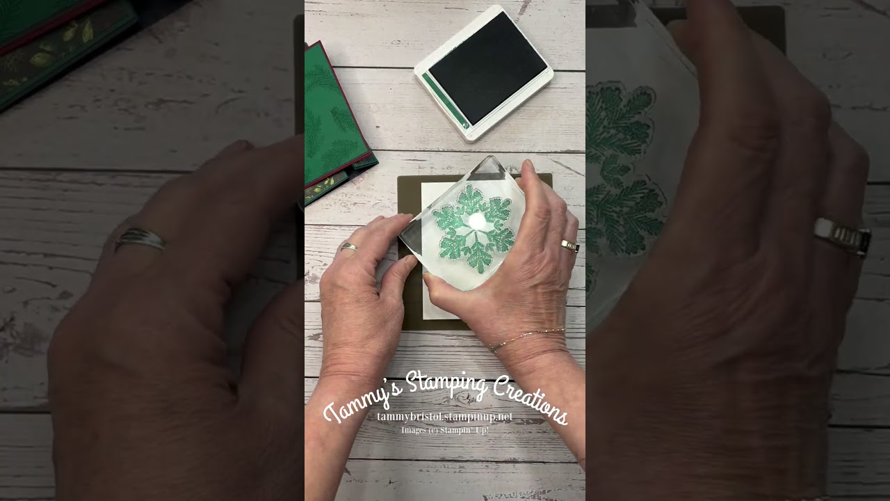 Stampin' Up!'s Delicate Pine Snowflakes