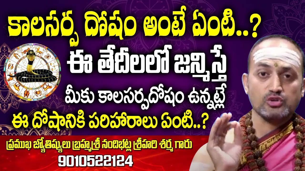కాలసర్ప దోషం అంటే ఏంటి..? Nandibhatla Srihari Sharma Kala Sarpa Dosham | S Cube Hungama