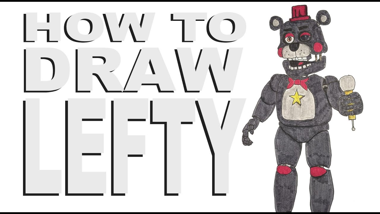 How to draw Lefty (FNaF)